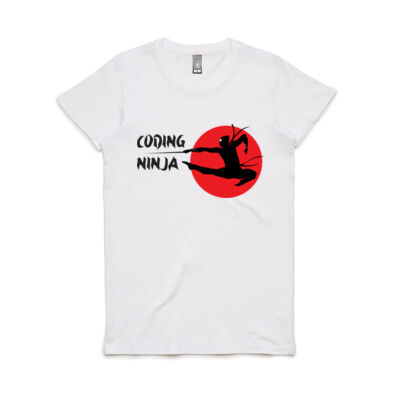 Coding ninja jumping Large design Women's T Thumbnail